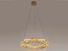 Светильник подвесной LED 8262/S gold NEW Newport прозрачный 1 лампа, основание золотое в стиле классический американский современный кольца